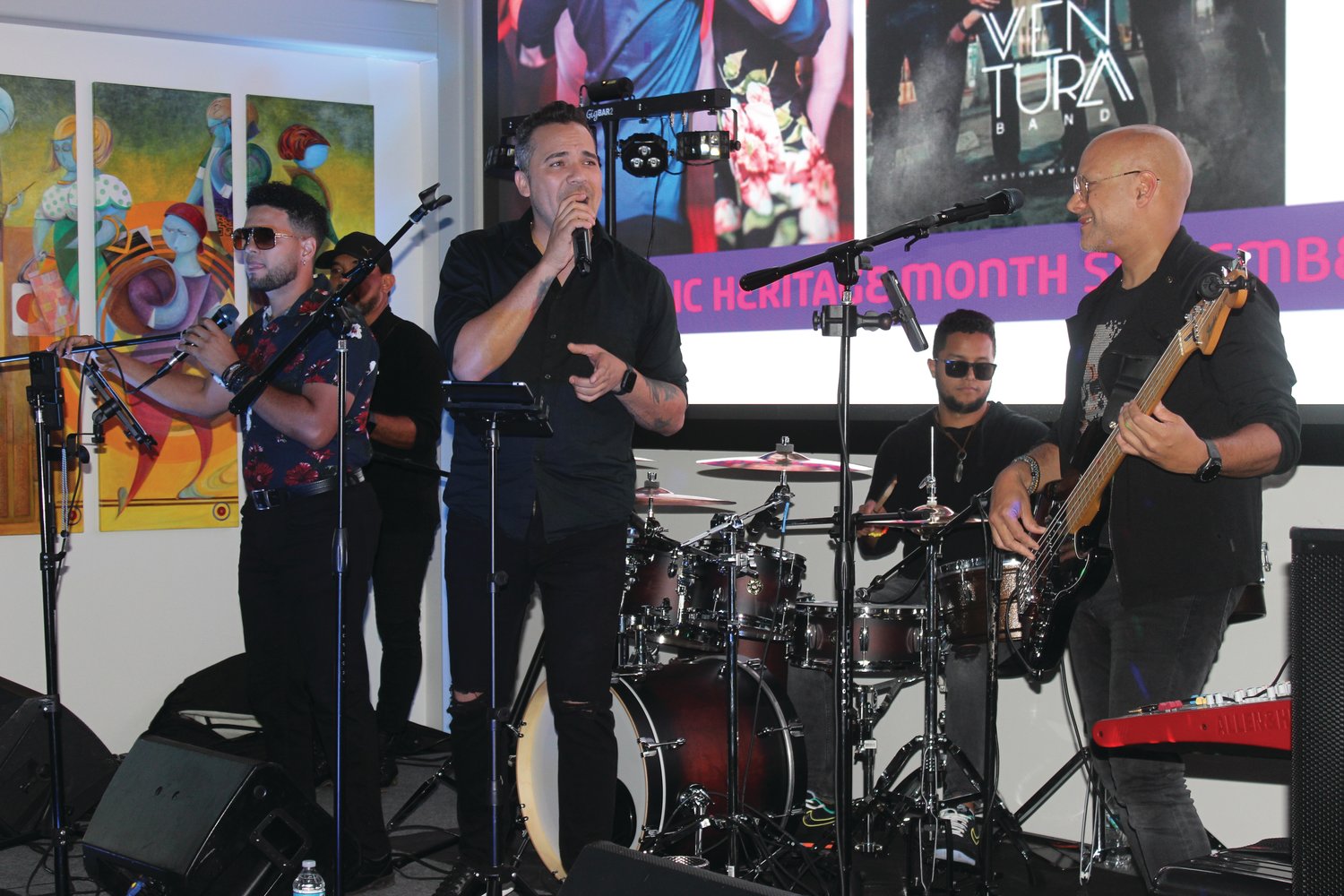 Javier Pérez & Ventura Band provided the live music for the Hispanic Festival.